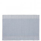 Ljusblå och silver bordstablett i bomull - 33x48 cm