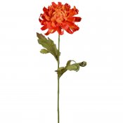 Orange chrysanthemum på kvist - 55 cm