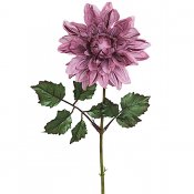 Ljuslila dahlia konstblomma 45 cm hög - Vintage lila