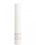 Vita stearinljus 30 cm höga - Blockljus 5 cm breda
