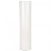 Vit hög vas i blank finish - 60 cm hög