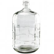 Stor Vas i glas - Flaskformad 39 cm hög 23 cm bred