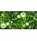 Grön Glassten diamant i mixade storlekar