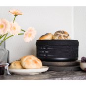 Brödkorg Lundi Svart - Stål Ø23cm - Modern House