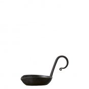 Ljusstake Odin - Svart Smide Ø9 B17xH8 cm