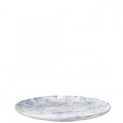 Blå och vit assiett effect i porslin från Stiernholm - 20 cm