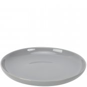 assiett i grå keramik - blank yta