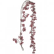 Girlang med Röda bär med is, frost - 190 cm lång från Mr Plant