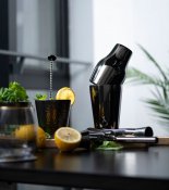 Barset Sontell 3 Delar - Gun Metal  - Mätglas Shaker Cocktailsil