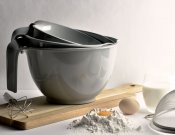 Skål Basis Melamin Grå Med Handtag - Modern House - Grå 3,5L