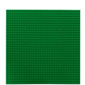 Grön Basplatta lego Plate byggplatta som är byggbar på båda sidor 32x32 studs 25,5x25,5 cm