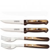 Biffbestick 4 Delar - Tramontina Churrasco Polywood Jumbo