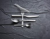 Bestick 48 Delar - Edda - Borstad Stål - Modern House