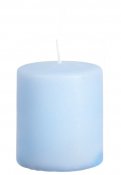 Breda Blockljus Ljusblå, blå 10 cm