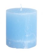 Blockljus ljusblå, turkos rustik 7,5 cm
