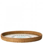 Bricka Sunny - Grön Natur - Ø34cm