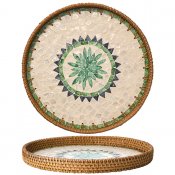 Bricka sunny från affari of sweden - Snäckskal rotting och mdf 34cm