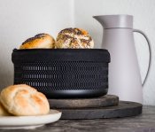 Brödkorg Lundi Svart - Stål Ø23cm - Modern House