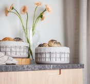 Brödkorg Lundi Grå - Stål Ø23cm - Modern House
