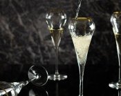 Champagneglas Open Up Gold - 4-Pack - Klar