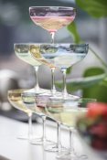 Champagneglas Magnor Happy - Blå Ø11xH12cm