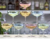 Champagneglas Magnor Happy - Blå Ø11xH12cm