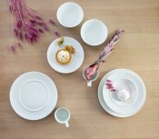 Kaffemugg Contour Hög - Vit