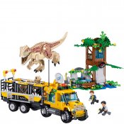 Dinosaurieflykt med Transport och Vakttorn - Dinosaur World - Kompatibla Byggklossar 582 bitar