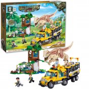 Lego Dinosaurieflykt med transport och vakttorn T-Rex - Dinosaur World - Kompatibla byggklossar - Zhegao QL1720
