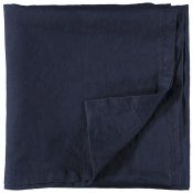 Mörk blå duk i tvättat linne 250x145 - Gripsholm