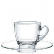 2-Pack Espressokopp Med Fat - Kenya Glas 6,5cl