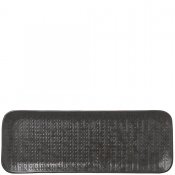 Eldorado svart-brunt avlångt Ljusfat, dekorationsfat - 50x18 cm -  från affari
