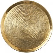 Eldorado mässingsfärgat Ljusfat, dekorationsfat - 50 cm Rund -  från affari