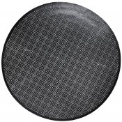 Svart stort Fat Giza Dekoration i Metall med perforerat mönster -  61 cm diameter från Affari