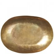 Fat Lyra Oval L - Mässing 34x25x4cm