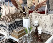 Kuddfodral Fernando Frans - Natur Svart 60x40 cm