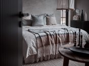 Filt Frasse - Beige Svart Vit - 160x130 cm