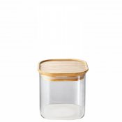 Förvaringsburk Ikoo 0,8L från Modern House - Borosilikatglas, bambu och silikon
