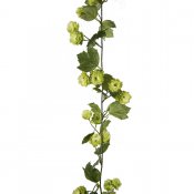 Girlang med humle, humleblom och ljust gröna blad - 150 cm lång