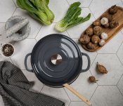 Gjutjärnsgryta Sabor Basic 4,2L - Grå  Ø25CM