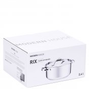 Gryta Rix 2,4l Stål Blank - Modern House  Ø18CM