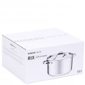 Gryta Rix 3,2l Stål Blank - Modern House  Ø20CM