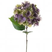 Lila hortensia konstblomma 45 cm hög