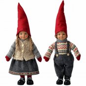 Bror och syster julfigurer