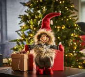 Jultroll Nisse - Röd Brun - 43cm