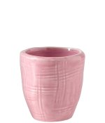 Kaffemugg, espressokopp i rosa glaserad keramik