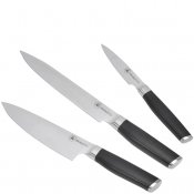 Knivset Brusletto 3 Knivar kockkniv, filékniv och skalkniv i set i Stål och komposit