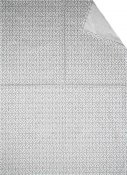 Vit kökshandduk med grått mönster - 70x50 cm