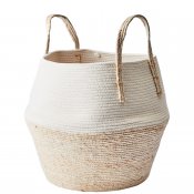 Korg 2-set Collect Natur Vit - Ø30xH33cm