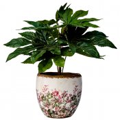 Kruka Spring Antik - Grön Rosa - Ø14xH14cm